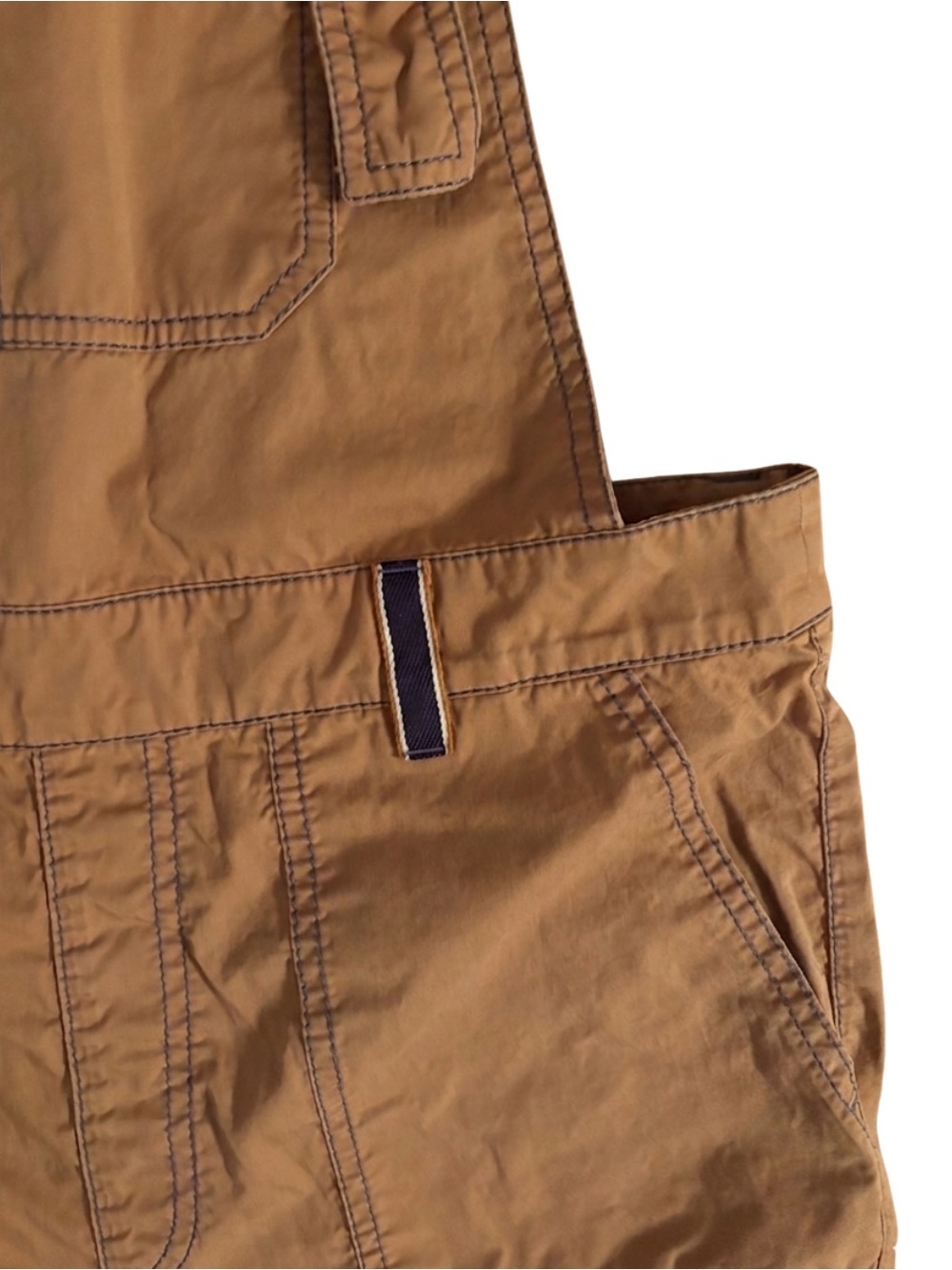 Cop Copine Y2K Paper Brown Utility Overalls - Picture 3 of 6